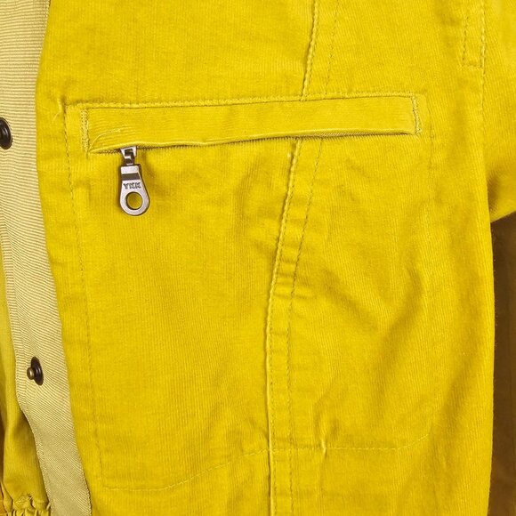 Womens 6 Jacket Corduroy Utility Fairy Grunge Mustard Indie Boho Chic Coastal - Picture 13 of 16
